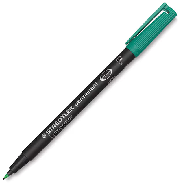 Staedtler Lumocolor Permanent Marker Superfine Green