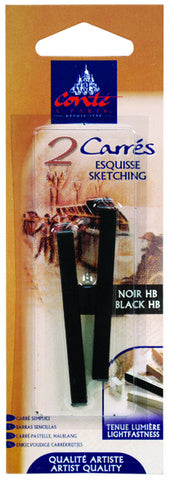 Conté Sketching Crayons HB Black 2pk