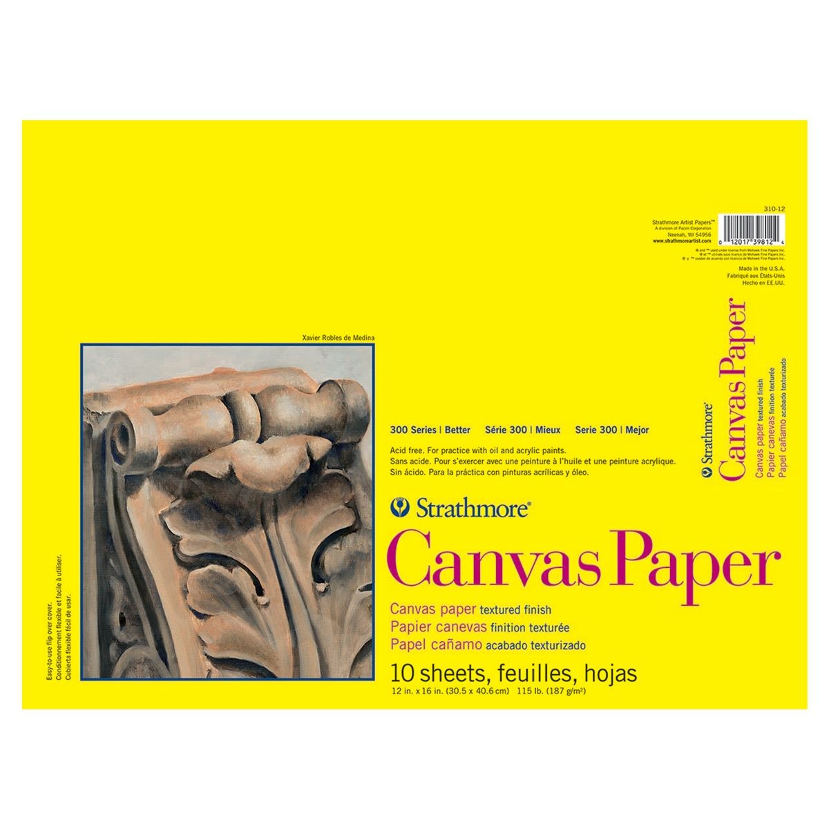 Canvas Paper Pad 12"x16"