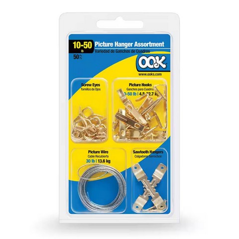 OOK Picture Hangers Assorted 50pk
