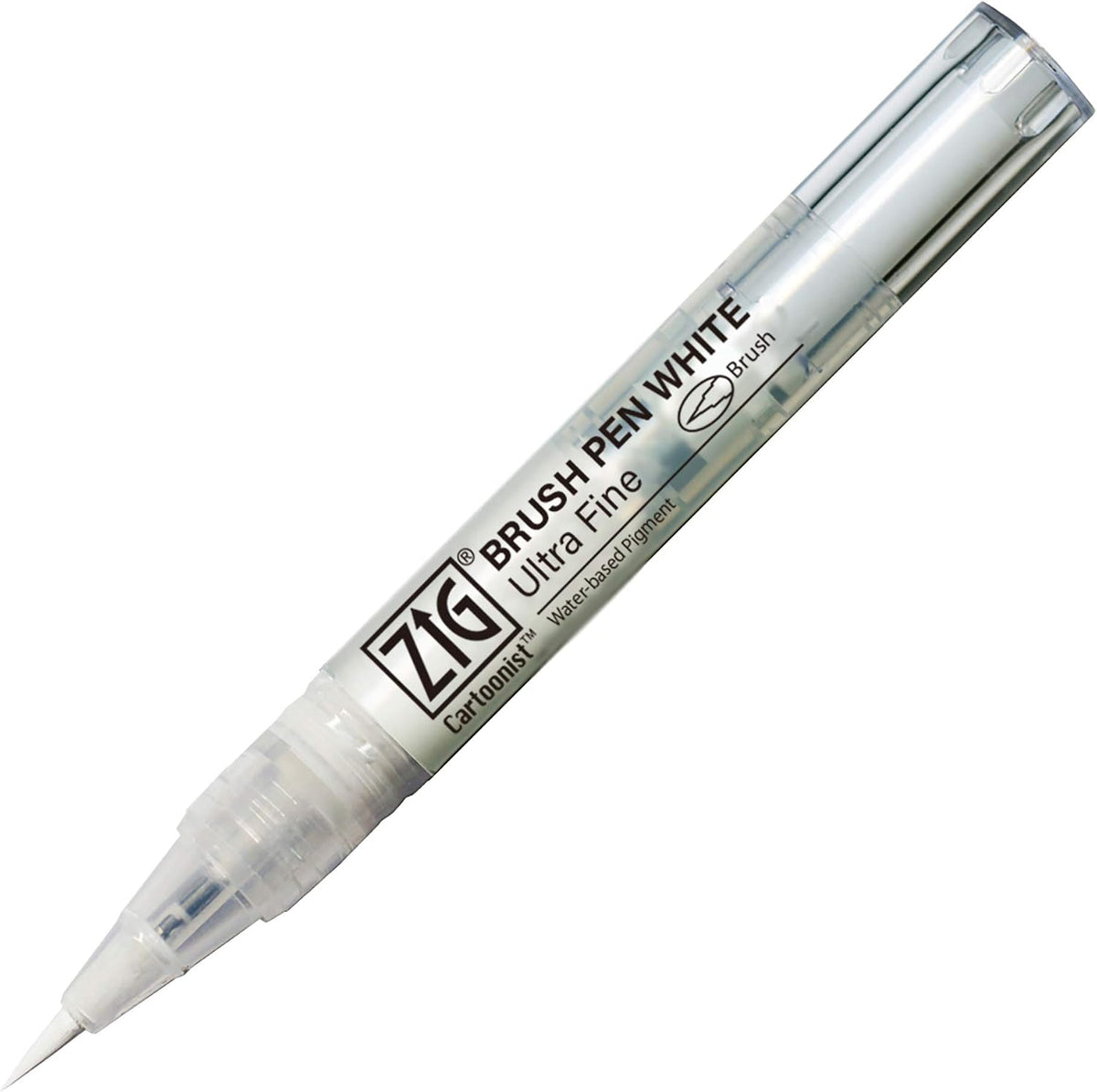 Zig Cartoonist Brush Pen White Ultra Fine