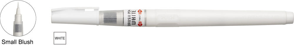Zig Cartoonist Brush Pen White No. 22