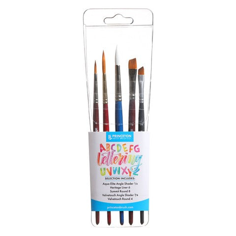 Princeton Lettering Professional 5-Brush Set