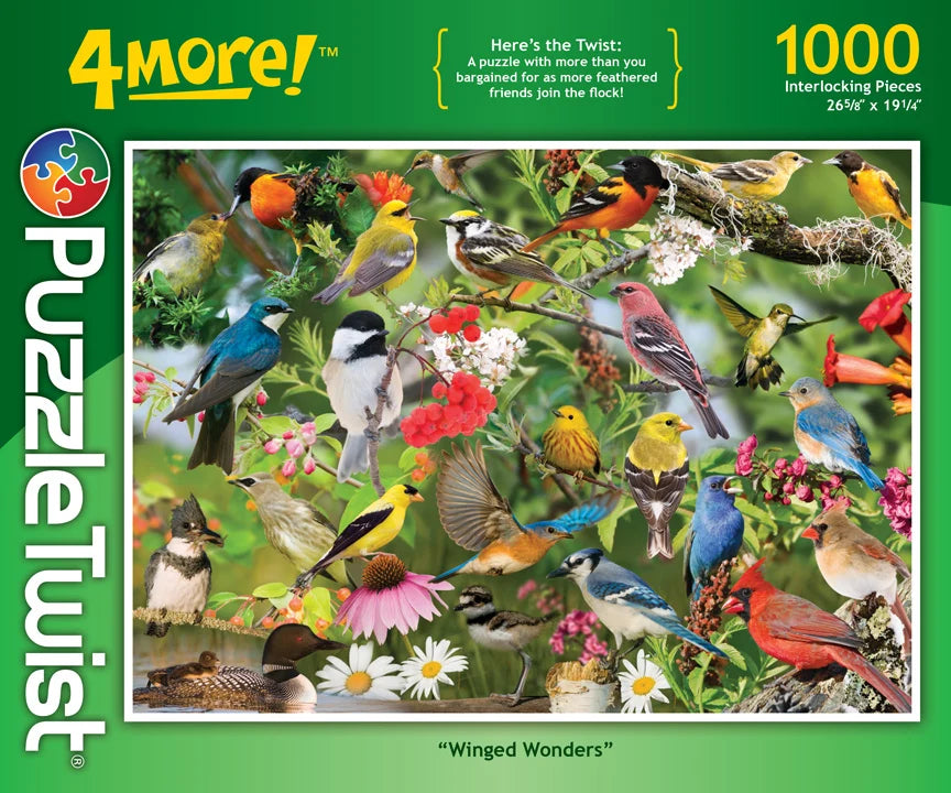 Winged Wonders: 1,000 Piece Puzzle