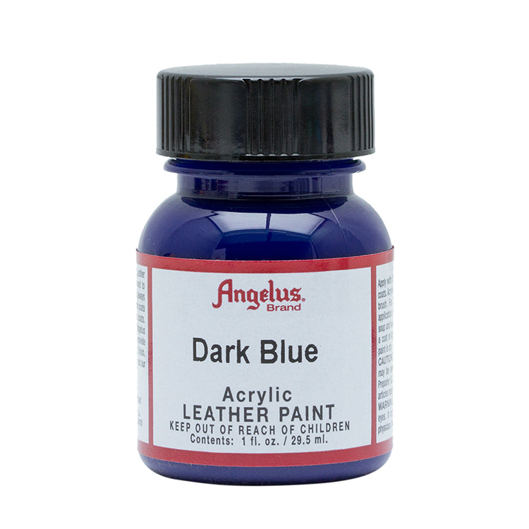 Angelus Leather Paint Dark Blue 1oz Bottle