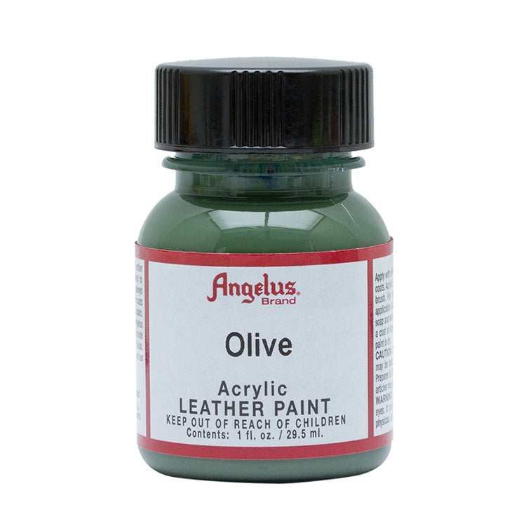 Angelus Leather Paint Olive 1oz Bottle