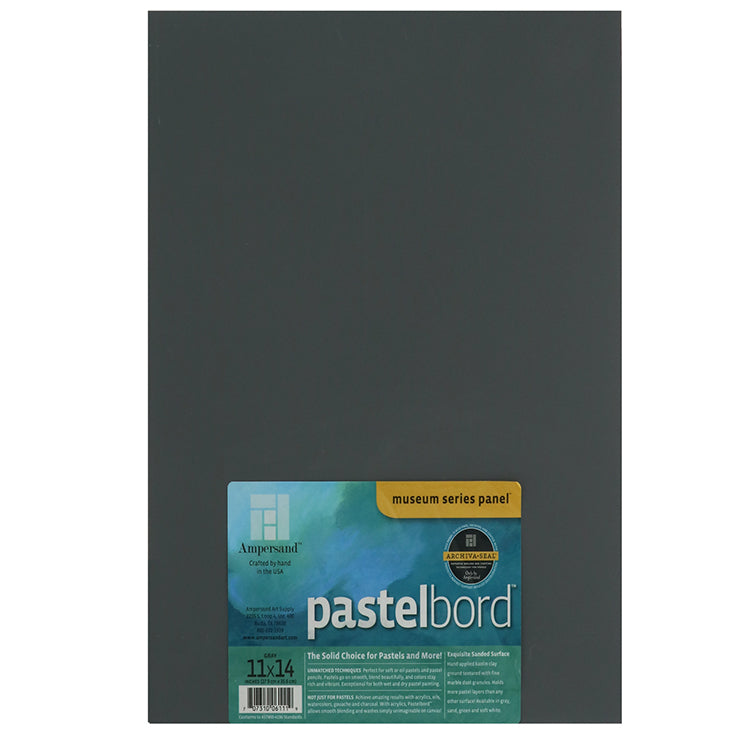 Ampersand Pastelbord Panel 11x14 Gray
