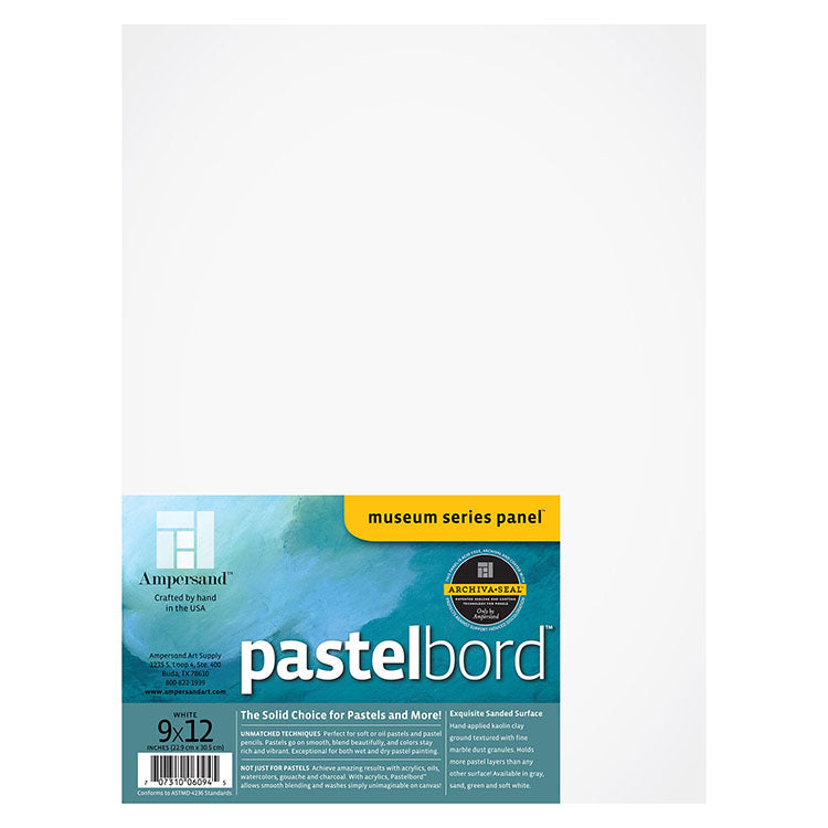 Ampersand Pastelbord Panel 9x12 White