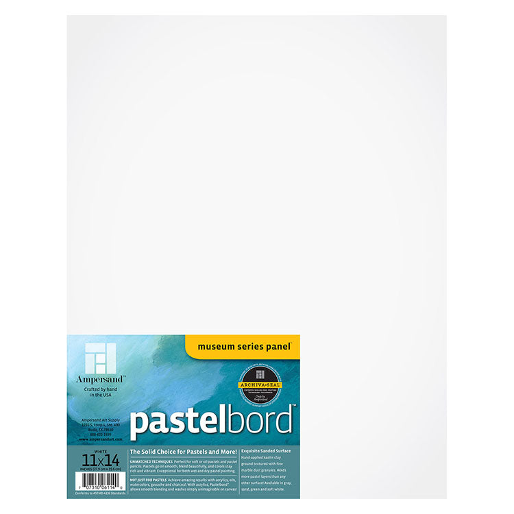 Ampersand Pastelbord Panel 11x14 White