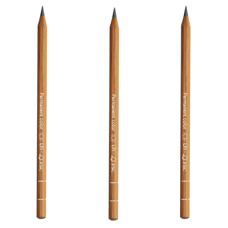 Caran d'Ache Luminance Pencil Steel Grey Box of 3