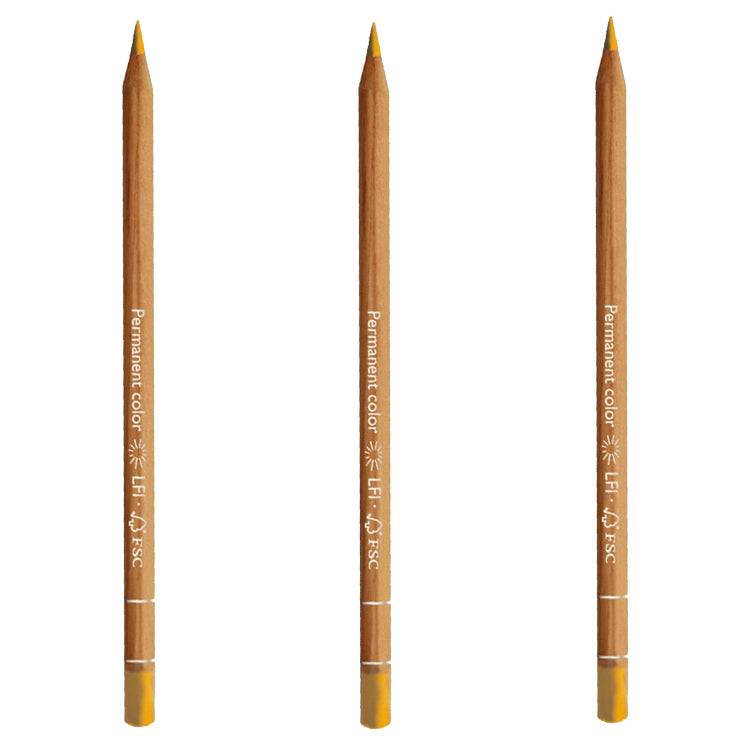 Caran d'Ache Luminance Pencil Yellow Ochre Box of 3