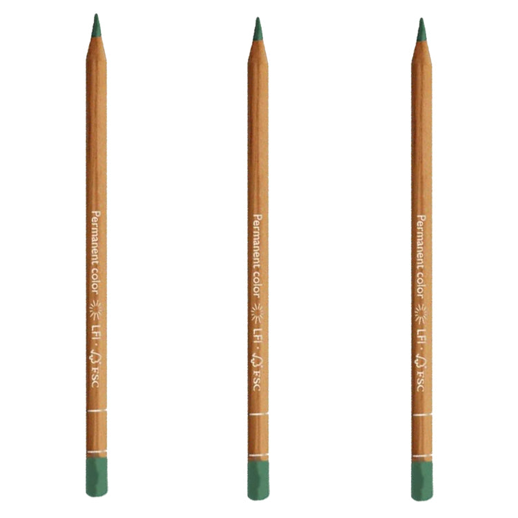 Caran d'Ache Luminance Pencil Grass Green Box of 3