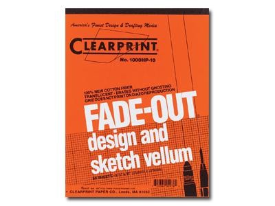 Clearprint Design Vellum 1000H Grid 4x4 17x22