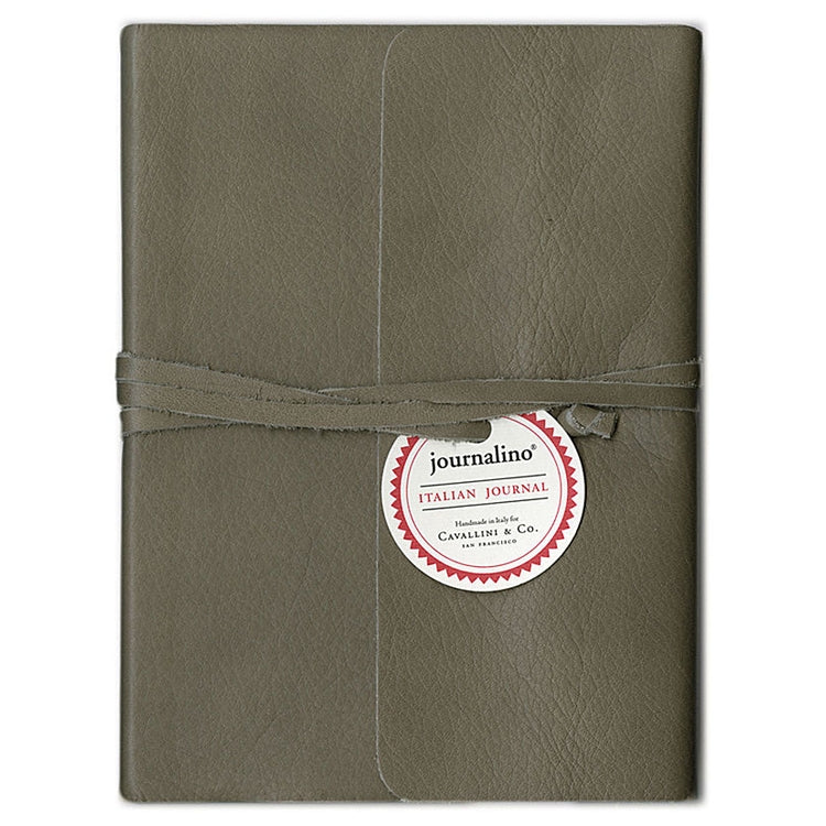 Journalino Slim 5x7 Grey Leather Journal