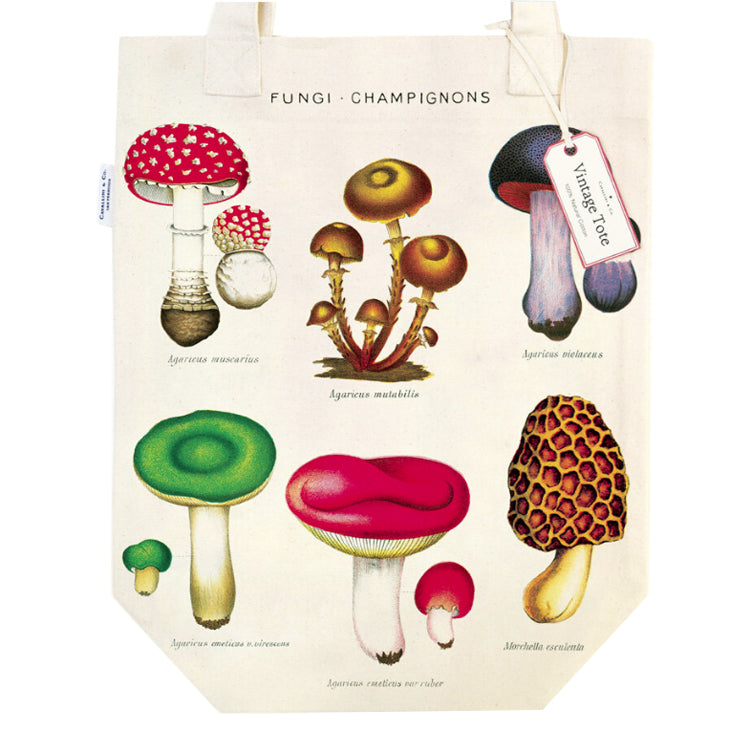 Cavallini Mushrooms Tote Bag