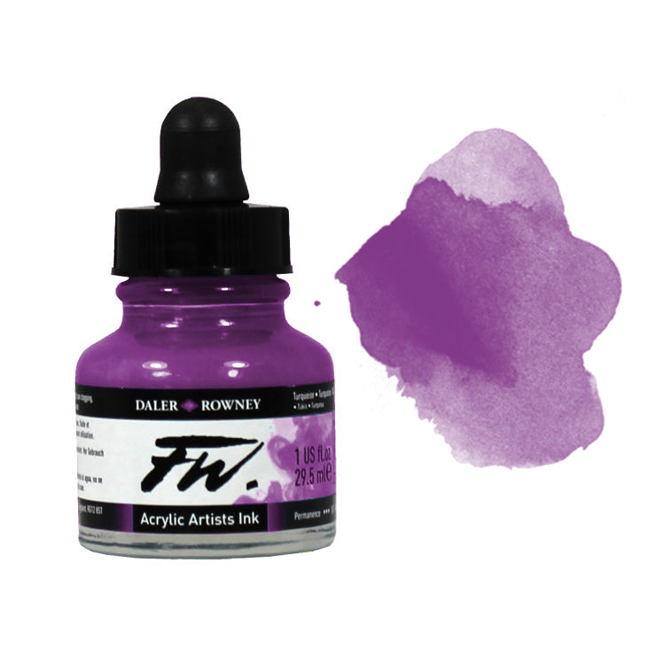 Daler Rowney FW Acrylic Ink 1oz Purple Lake