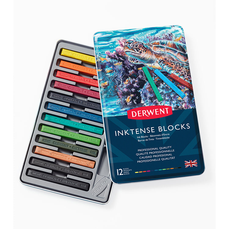 Derwent Inktense Blocks Set of 12 Tin