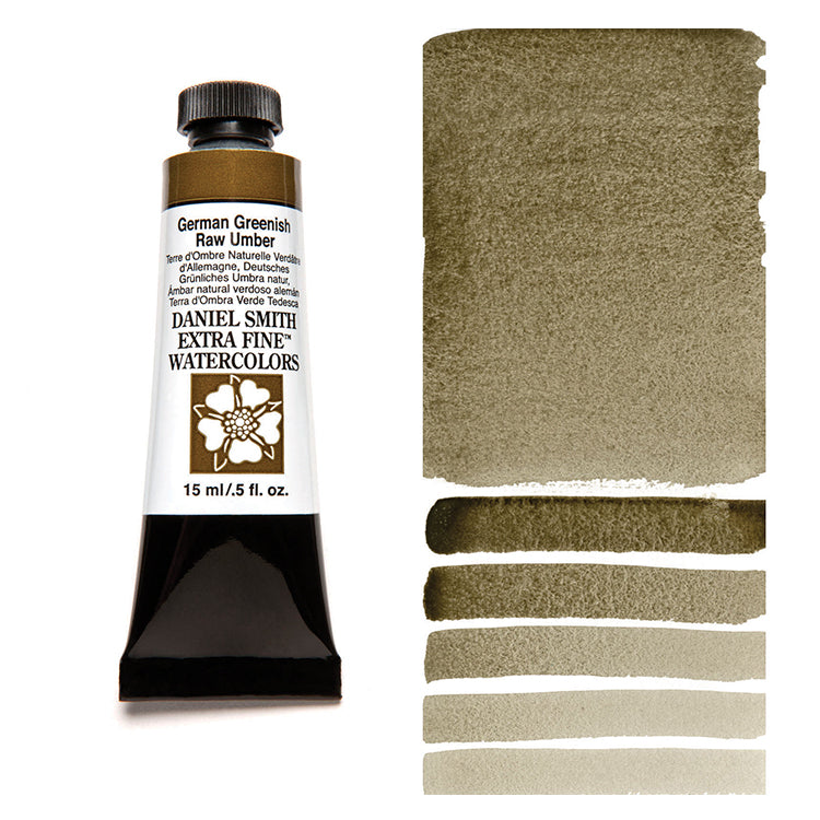 Daniel Smith Extra Fine Watercolor Green Raw Umber 15ml