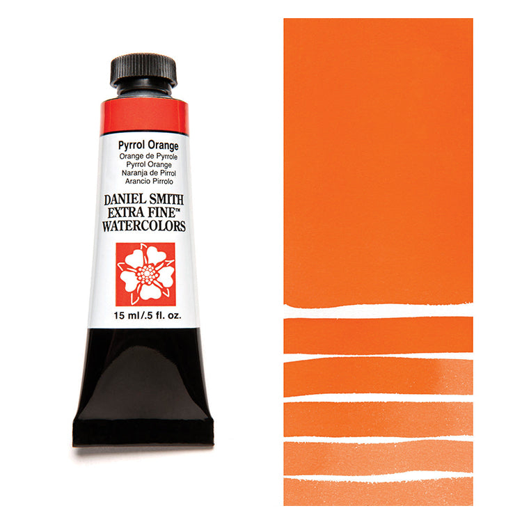 Daniel Smith Extra Fine Watercolor Pyrrole Orange 15ml