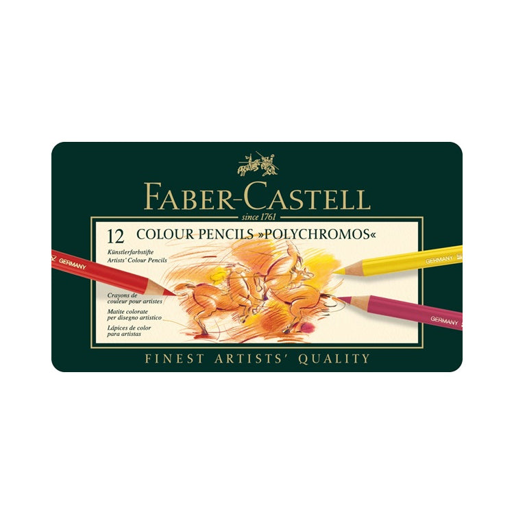 Faber Castell Polychromos Pencil Tin of 12