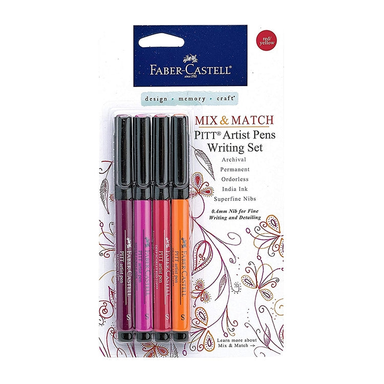 PITT Artist Pens 4ct Red Yellow Set