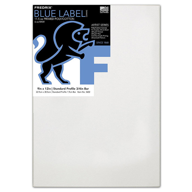 Fredrix Blue Label Ultra Smooth Canvas 9x12