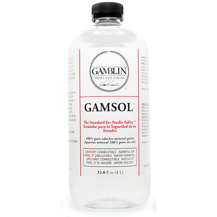 Gamblin Gamsol Odorless Mineral Spirits 33.8 oz