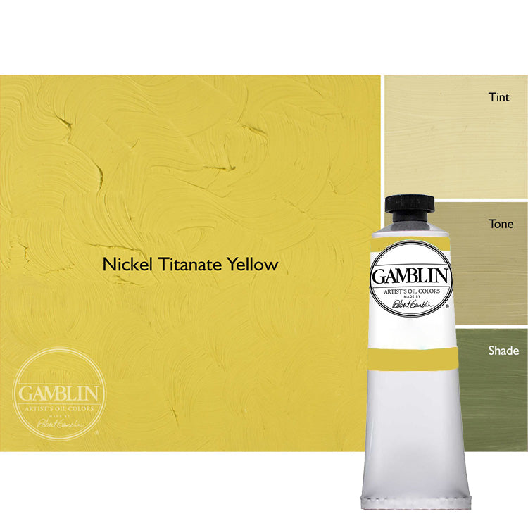 Gamblin Artist Oil Color 37ml Nickel Titanate Yellow ⚠️
