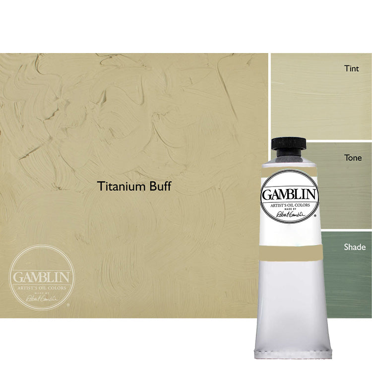 Gamblin Artist Oil Color 37ml Titanium Buff