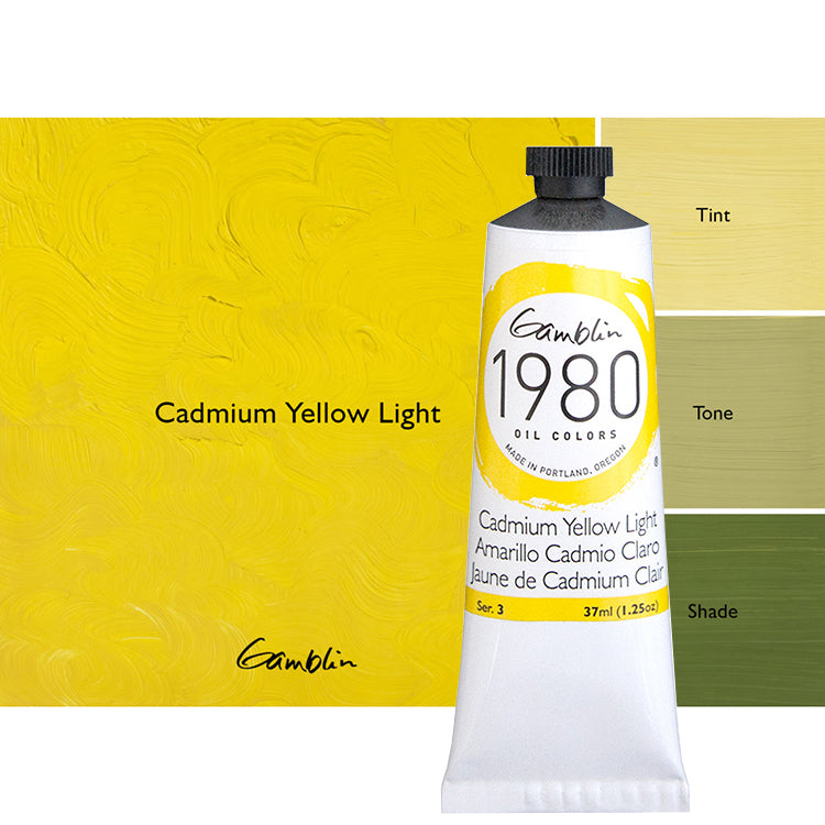 Gamblin 1980 Oil 37Ml Cadmium Yellow Light ⚠️