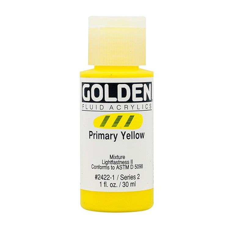 Golden Fluid Acrylic Primary Yellow 1oz