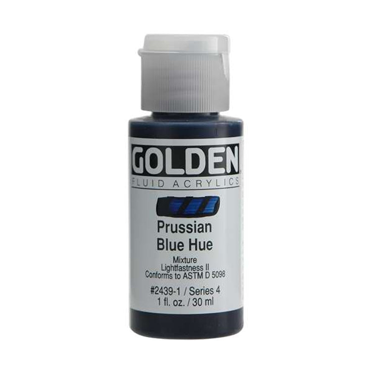 Golden Fluid Acrylic Prussian Blue Hue 1oz