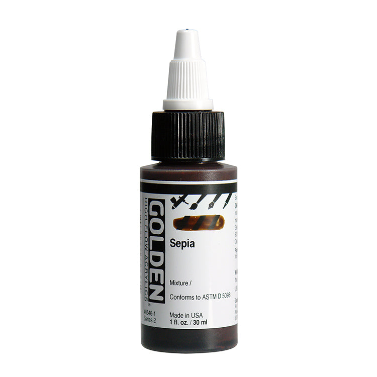 Golden High Flow Acrylic Sepia 1oz