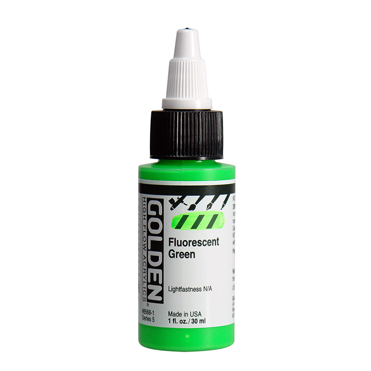 Golden High Flow Acrylic Fluorescent Green 1oz ⚠️