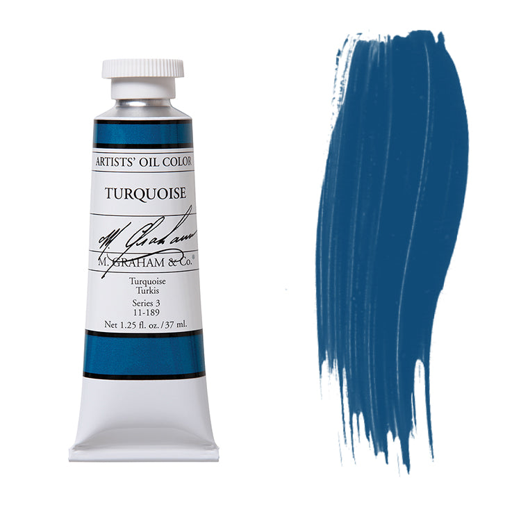 M. Graham Artist Oil Color Turquoise 1.25oz