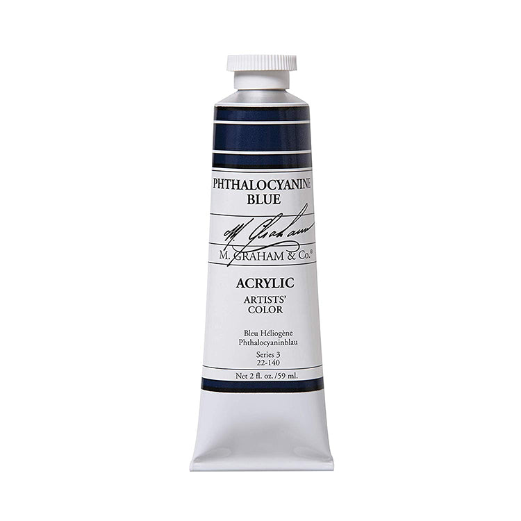 M Graham Artists Acrylic Phthalocyanine Blue 59ml Tube