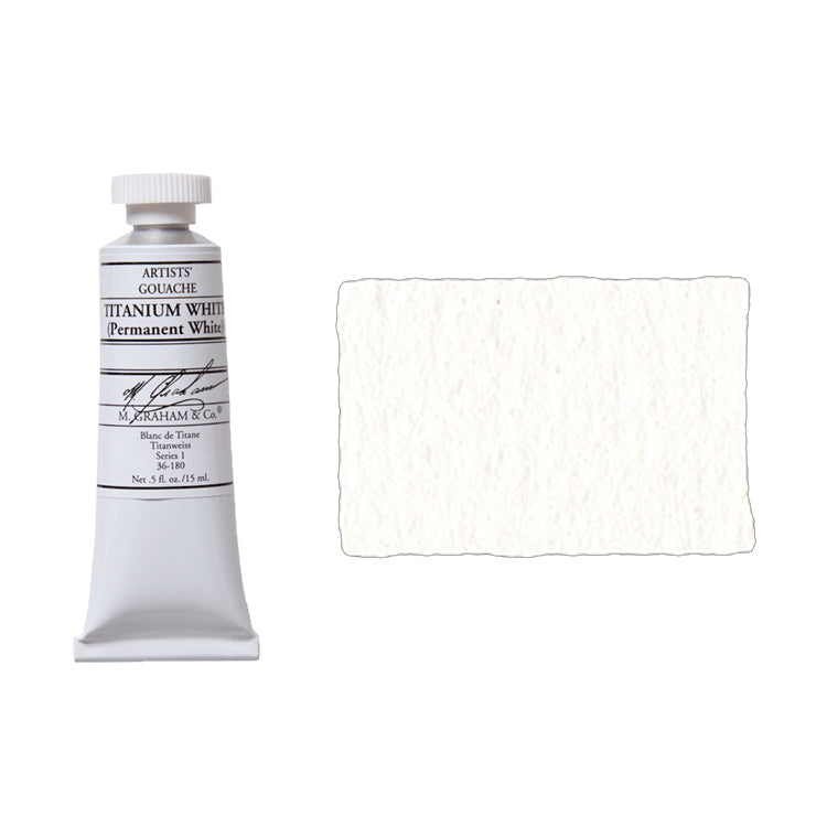 M. Graham Artists Gouache 15ml Titanium White