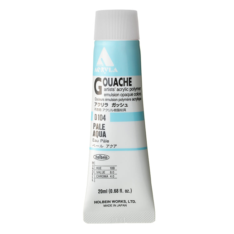 Holbein Acrylic Gouache 20ml Pale Aqua