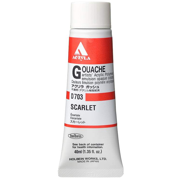 Holbein Acrylic Gouache 40ml Scarlet