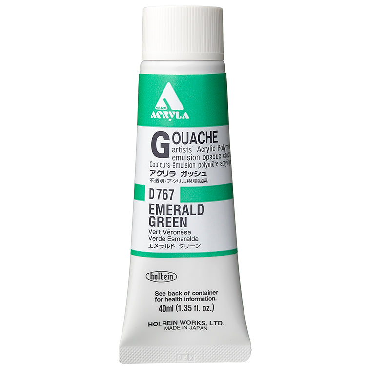 Holbein Acrylic Gouache 40ml Emerald Green