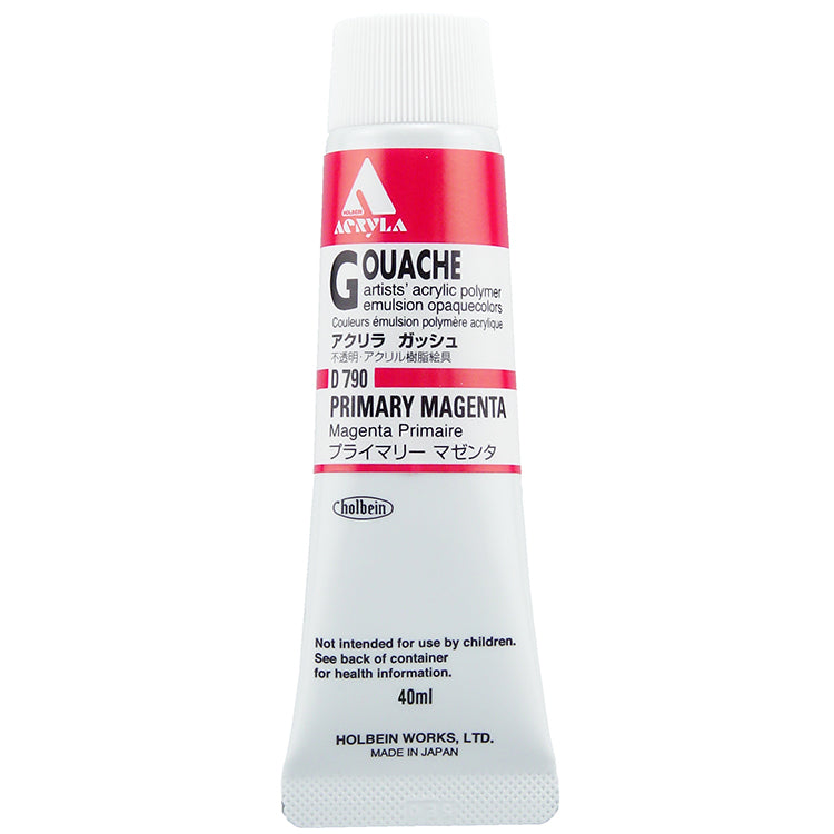 Holbein Acrylic Gouache 40ml Primary Magenta