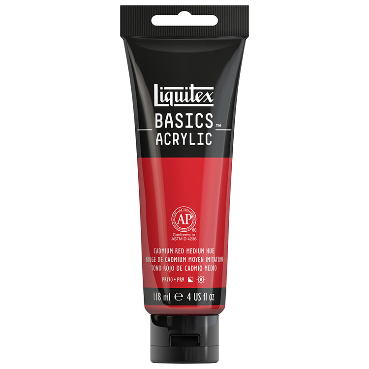 Liquitex Basics Acrylic Cadmium Red Medium Hue 4oz