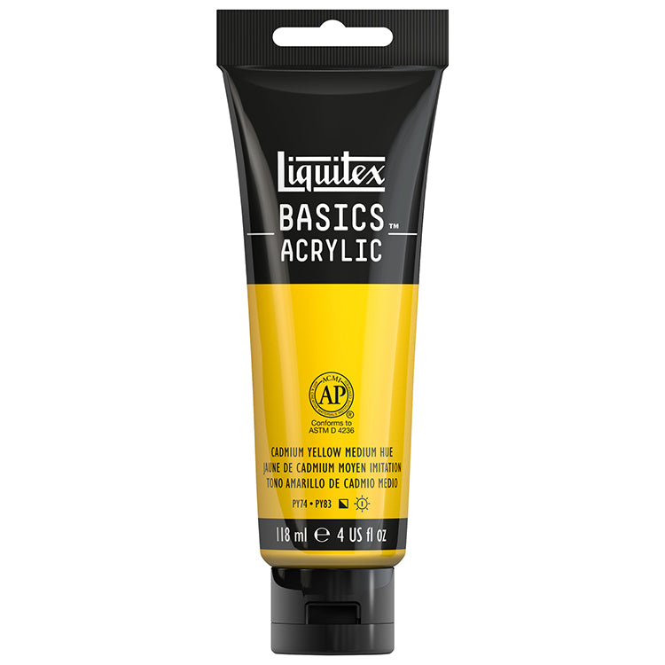 Liquitex Basics Acrylic Cadmium Yellow Medium Hue 4oz