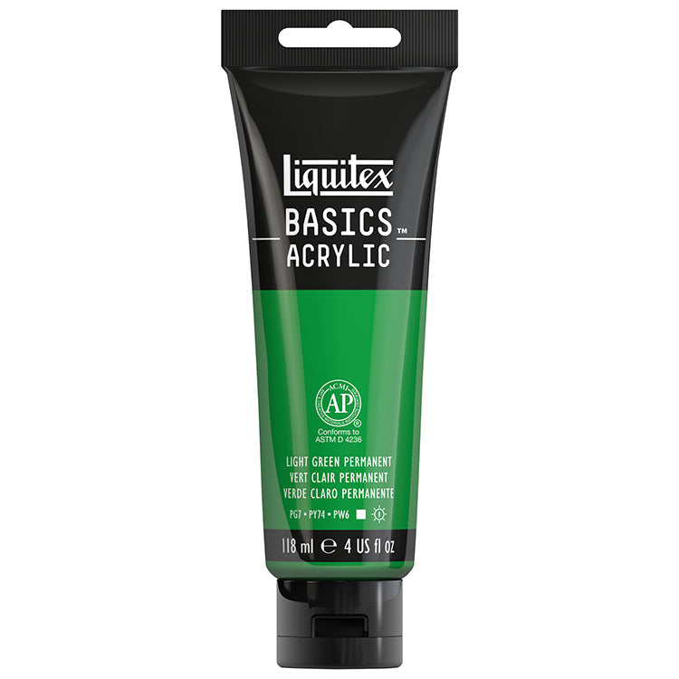 Liquitex Basics Acrylic Permanent Green Light 4oz