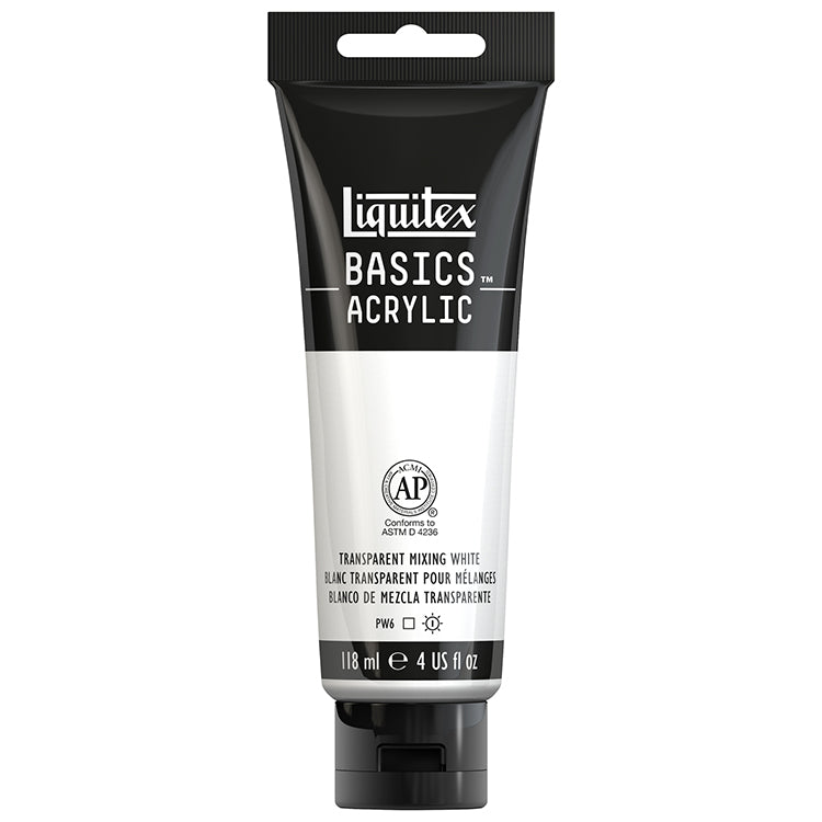Liquitex Basics Acrylic Transparent Mixing White 118ml