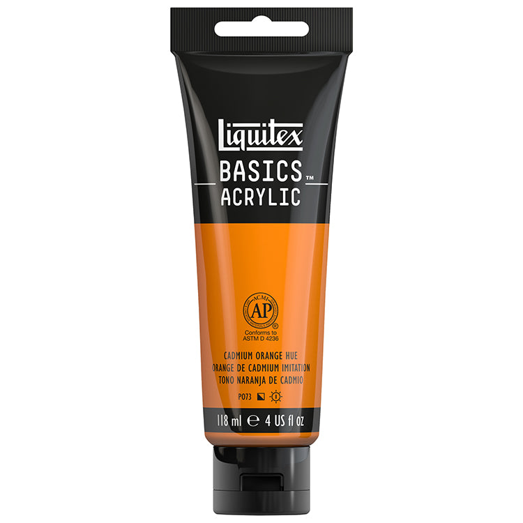 Liquitex Basics Acrylic Cadmium Orange Hue 4oz