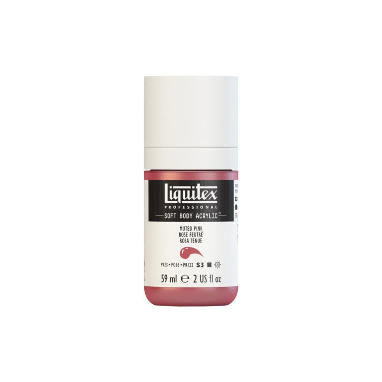 Liquitex Soft Body Acrylic Muted Pink 59ml