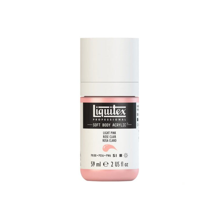 Liquitex Soft Body Acrylic Light Pink 59ml