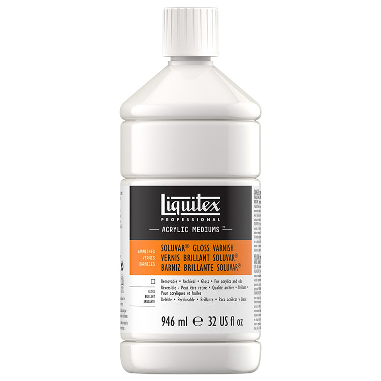 Liquitex Soluvar Gloss Picture Varnish 32oz