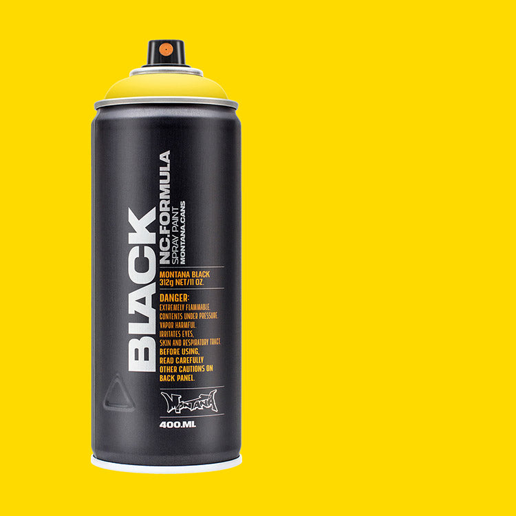 Montana Black Spray Paint Power Yellow ⚠️